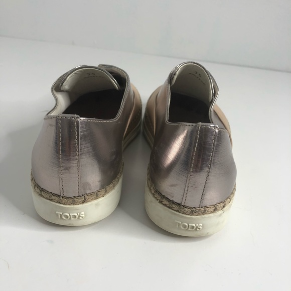 Tod’s Two Tone Metallic Slip On Shoes 35 US 5 - Picture 4 of 8